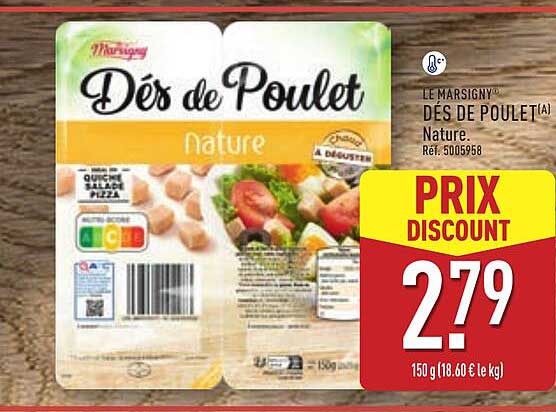 Dés de Poulet Nature