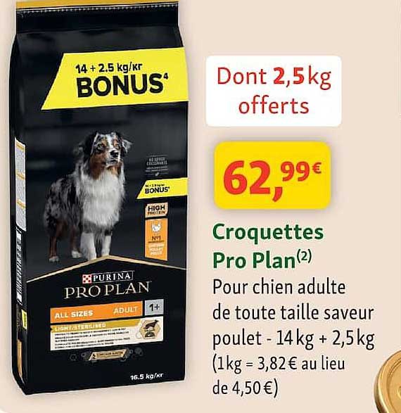 Dont 2,5 kg offerts