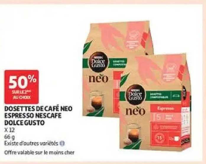 DOSETTES DE CAFÉ NEO ESPRESSO NESCAFÉ DOLCE GUSTO
