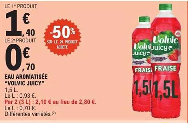 EAU AROMATISÉE “VOLVIC JUICY”