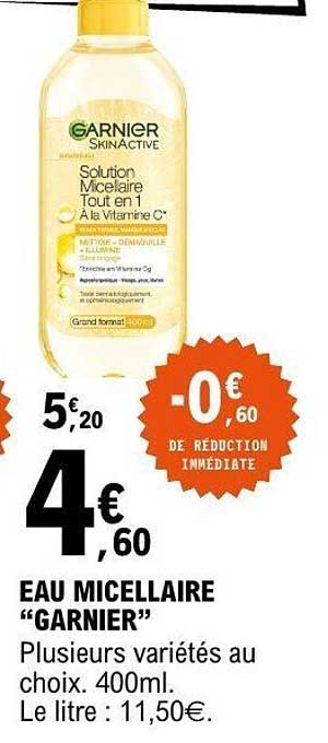 EAU MICELLAIRE “GARNIER”
