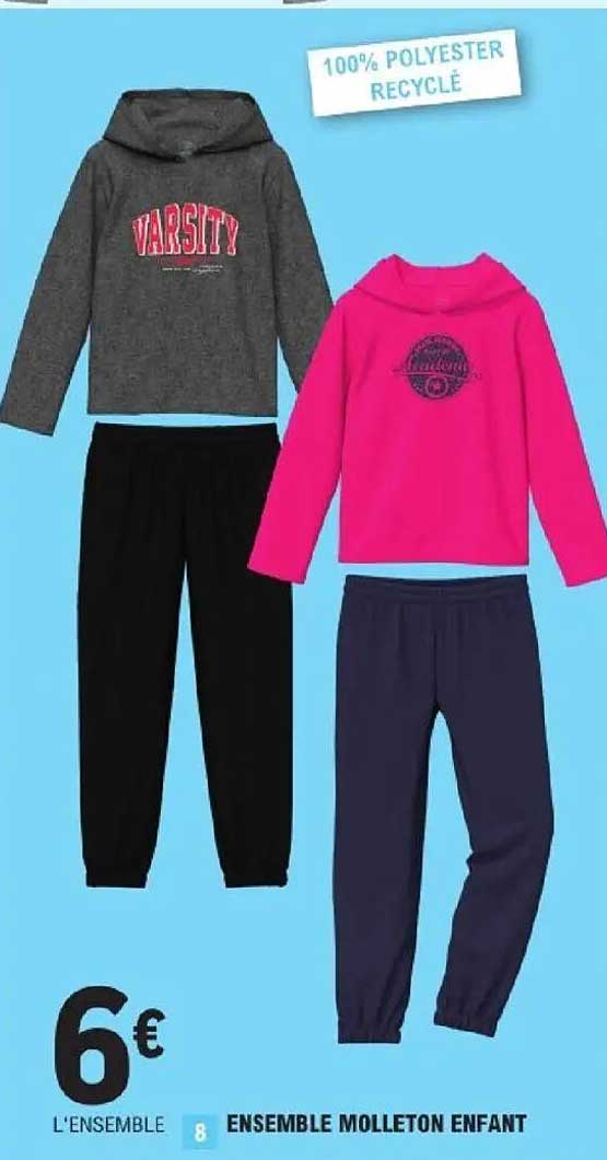 ENSEMBLE MOLLETON ENFANT
