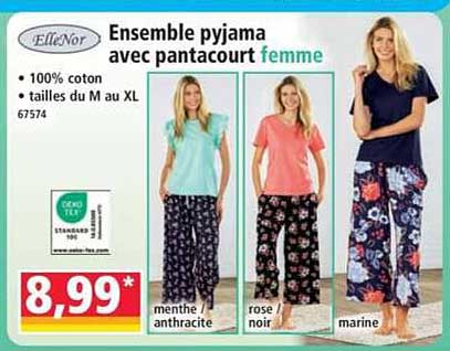 Ensemble pyjama avec pantalon femme