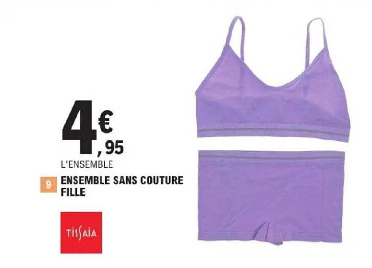 ENSEMBLE SANS COUTURE FILLE