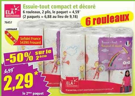 Essuie-tout compact et décoré