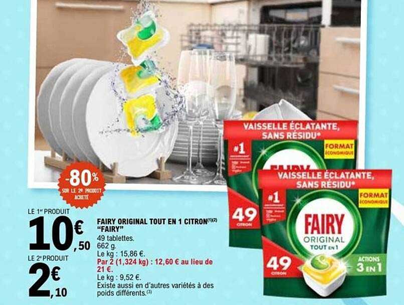 FAIRY ORIGINAL TOUT EN 1 CITRON(1?) “FAIRY”