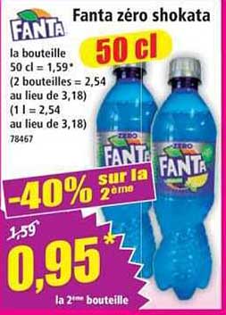 Fanta zéro shokata 50 cl