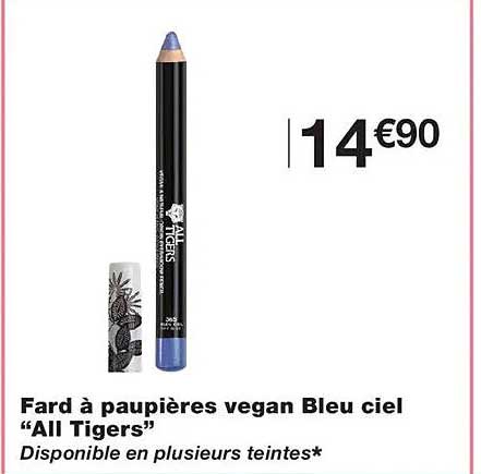 Fard à paupières vegan Bleu ciel “All Tigers”