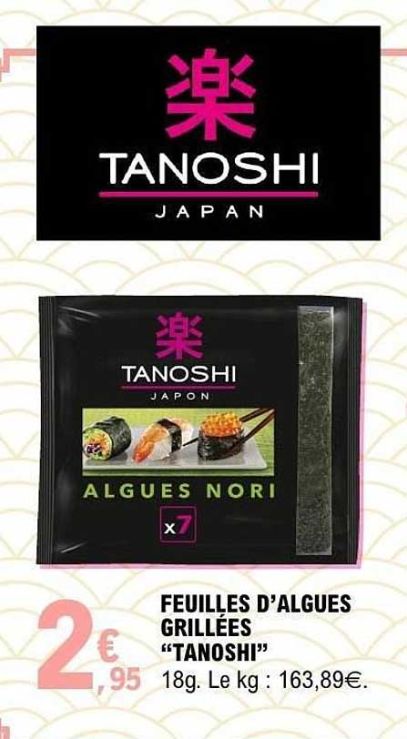 FEUILLES D’ALGUES GRILLÉES “TANOSHI”