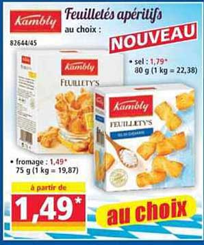 Feuilletés apéritifs au choix : NOUVEAU
