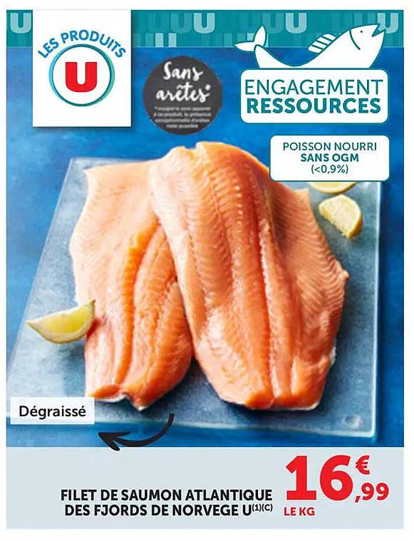 FILET DE SAUMON ATLANTIQUE DES FJORDS DE NORVEGE U(1)(C)