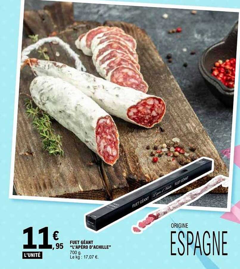 FUET GÉANT “L’APÉRO D’ACHILLE”