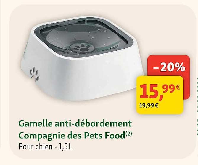 Gamelle anti-débordement Compagnie des Pets Food(2)