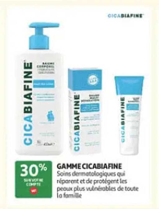 GAMME CICABIAFINE Soins dermatologiques qui réparent et protègent les peaux plus vulnérables de toute la famille