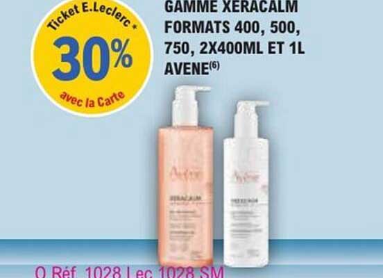 GAMME XERACALM FORMATS 400, 500, 750, 2X400ML ET 1L AVENE(6)