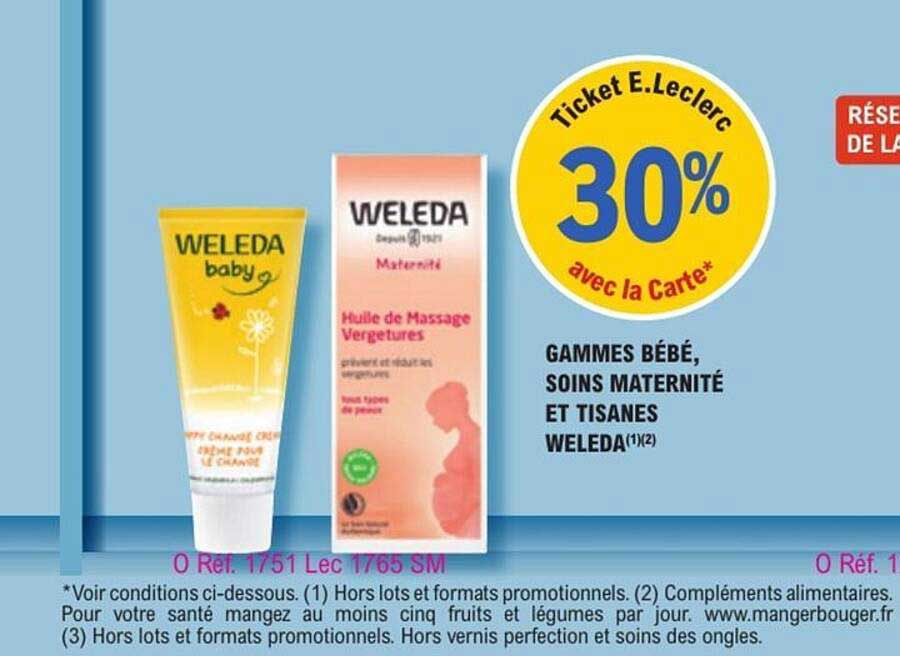 GAMMES BÉBÉ, SOINS MATERNITÉ ET TISANES WELEDA
