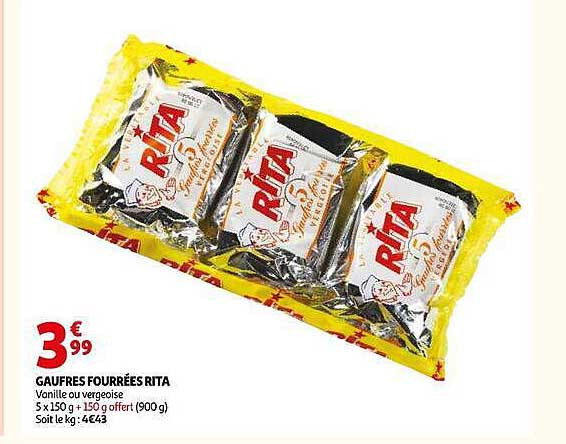GAUFRES FOURRÉES RITA
