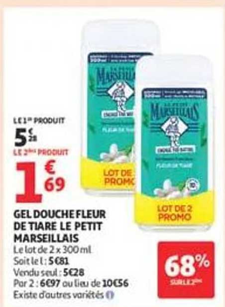 GEL DOUCHE FLEUR DE TIARÉ LE PETIT MARSEILLAIS