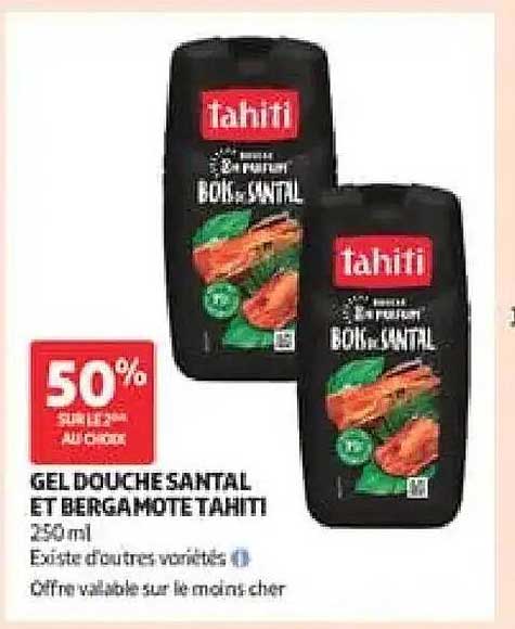 GEL DOUCHE SANTAL ET BERGAMOTE TAHITI