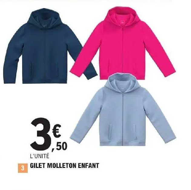 GILET MOLLETON ENFANT
