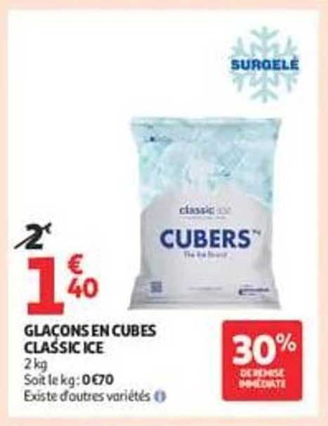 GLACONS EN CUBES CLASSIC ICE