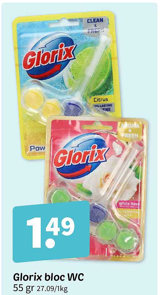 Glorix bloc WC