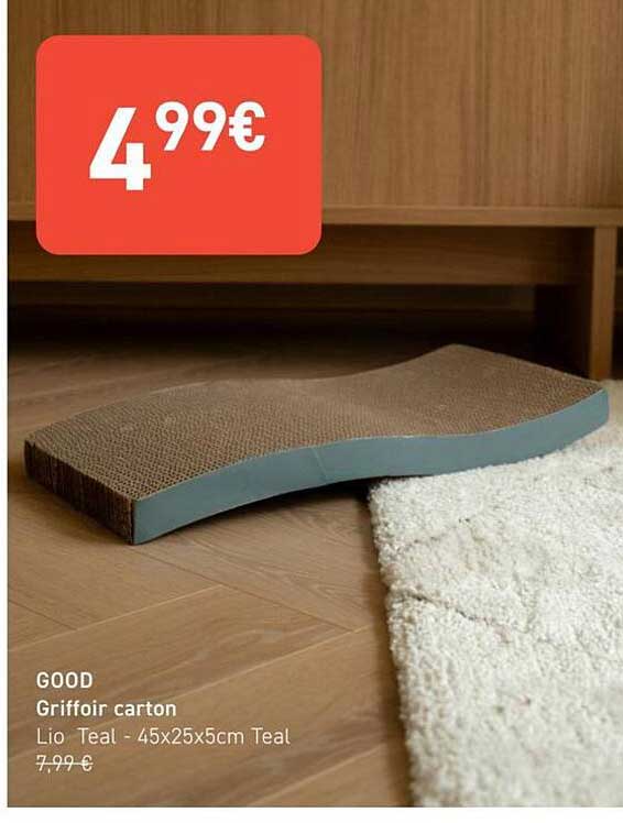 GOOD Griffoir carton Lio Teal - 45x25x5cm Teal