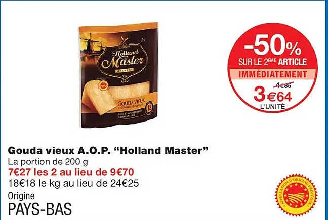 Gouda vieux A.O.P. "Holland Master"