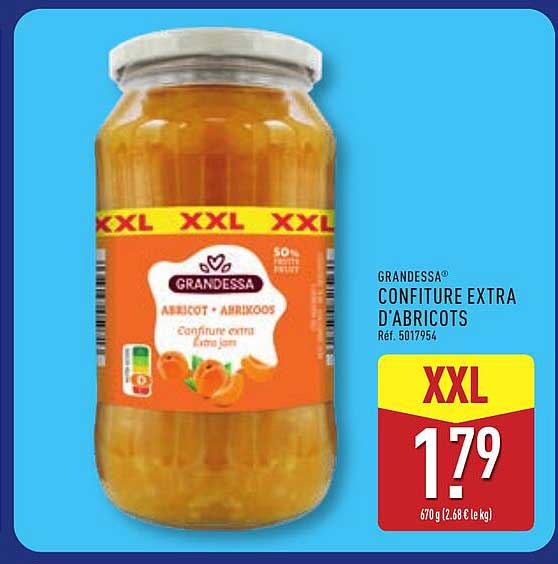 GRANDESSA CONFITURE EXTRA D'ABRICOTS