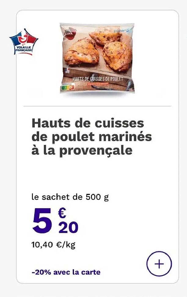Hauts de cuisses de poulet marinés à la provençale