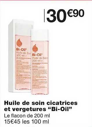 Huile de soin cicatrices et vergetures “Bi-Oil”