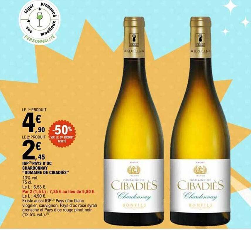 IGP Pays d’Oc Chardonnay “Domaine de Cibadiès”