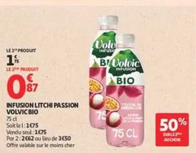 INFUSION LITCHI PASSION VOLVIC BIO