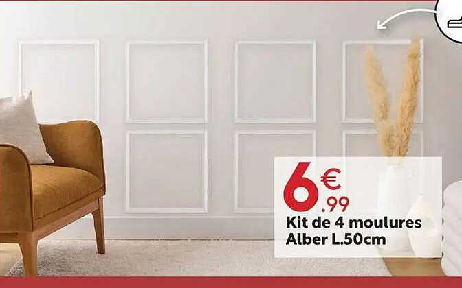 Kit de 4 moulures Alber L.50cm