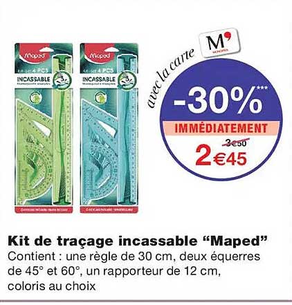Kit de traçage incassable “Maped”