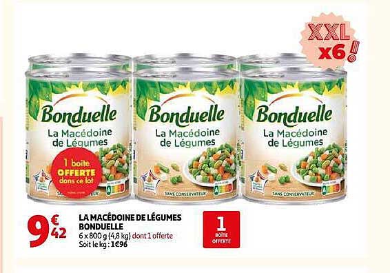 LA MACÉDOINE DE LÉGUMES BONDUELLE
