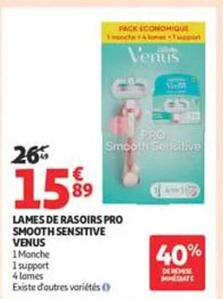 LAMES DE RASOIRS PRO SMOOTHSENSITIVE VENUS