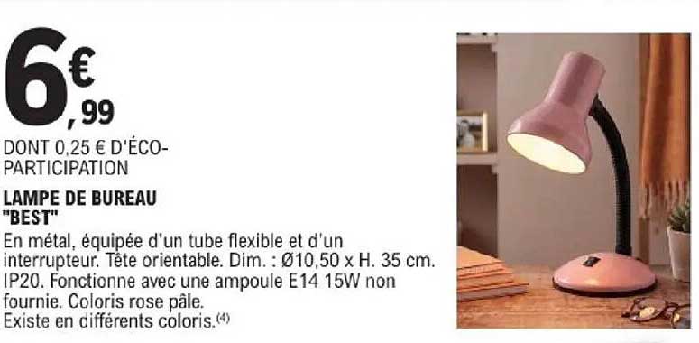 LAMPE DE BUREAU "BEST"