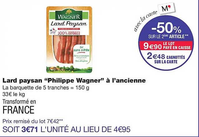 Lard paysan “Philippe Wagner” à l’ancienne