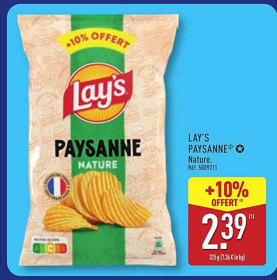 LAY'S PAYSANNE Nature.