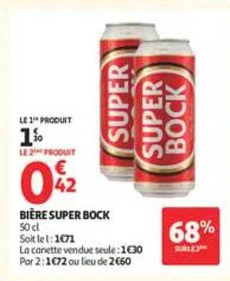 LE 1er PRODUIT 1€10 LE 2eme PRODUIT 0€42