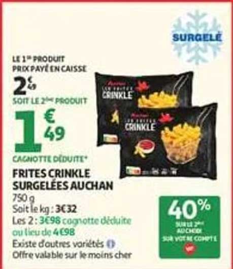 LE 1er PRODUIT PROX PAYÉ EN CAISSE - SOIT LE 2e PRODUIT
