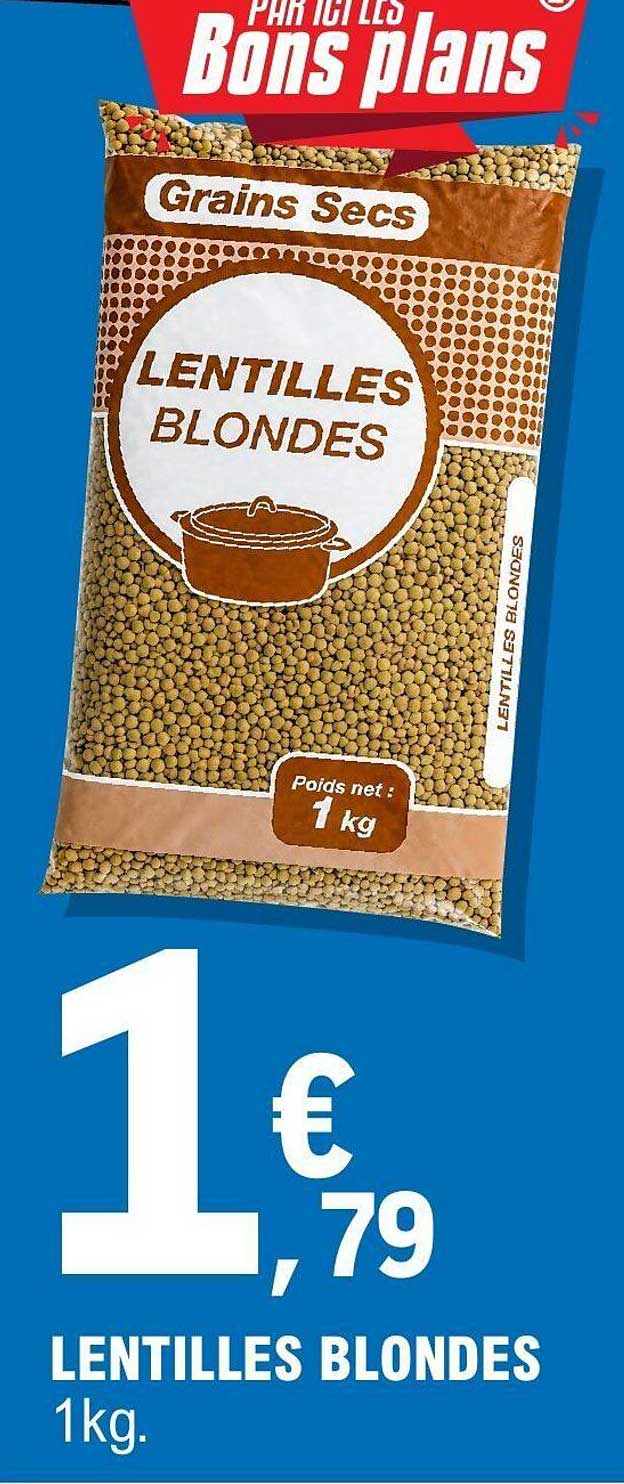 LENTILLES BLONDES 1kg.