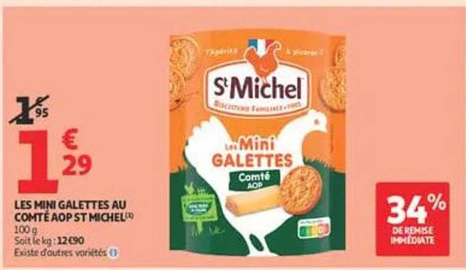 LES MINI GALETTES AU COMTÉ AOP ST MICHEL®