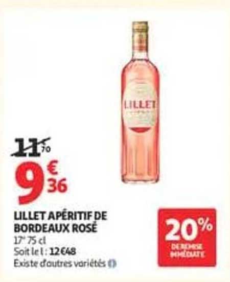 LILLET APÉRITIF DE BORDEAUX ROSÉ
