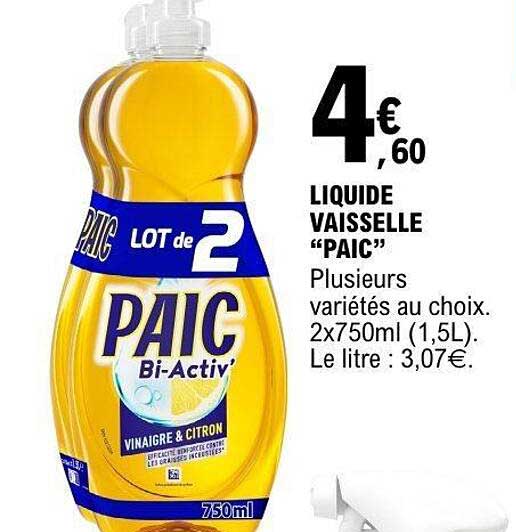 LIQUIDE VAISSELLE "PAIC"