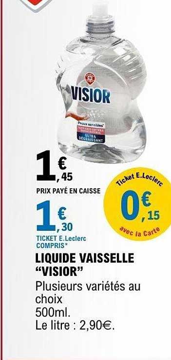 LIQUIDE VAISSELLE “VISIOR”