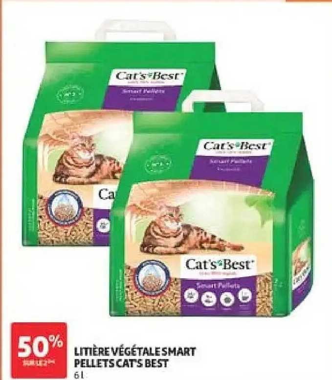 LITIÈRE VÉGÉTALE SMART PELLETS CAT'S BEST 6L