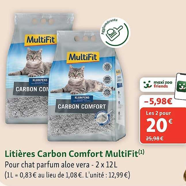 Litières Carbon Comfort MultiFit