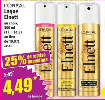 L'ORÉAL Laque Elnett au choix, 300 ml
